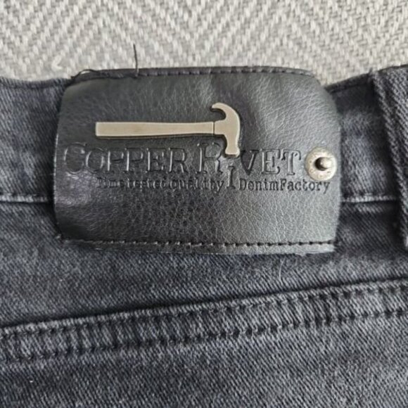 Copper Rivet Jeans Men's Size 32x30 Black Distressed Stretch RN# 140689 - Picture 9 of 16